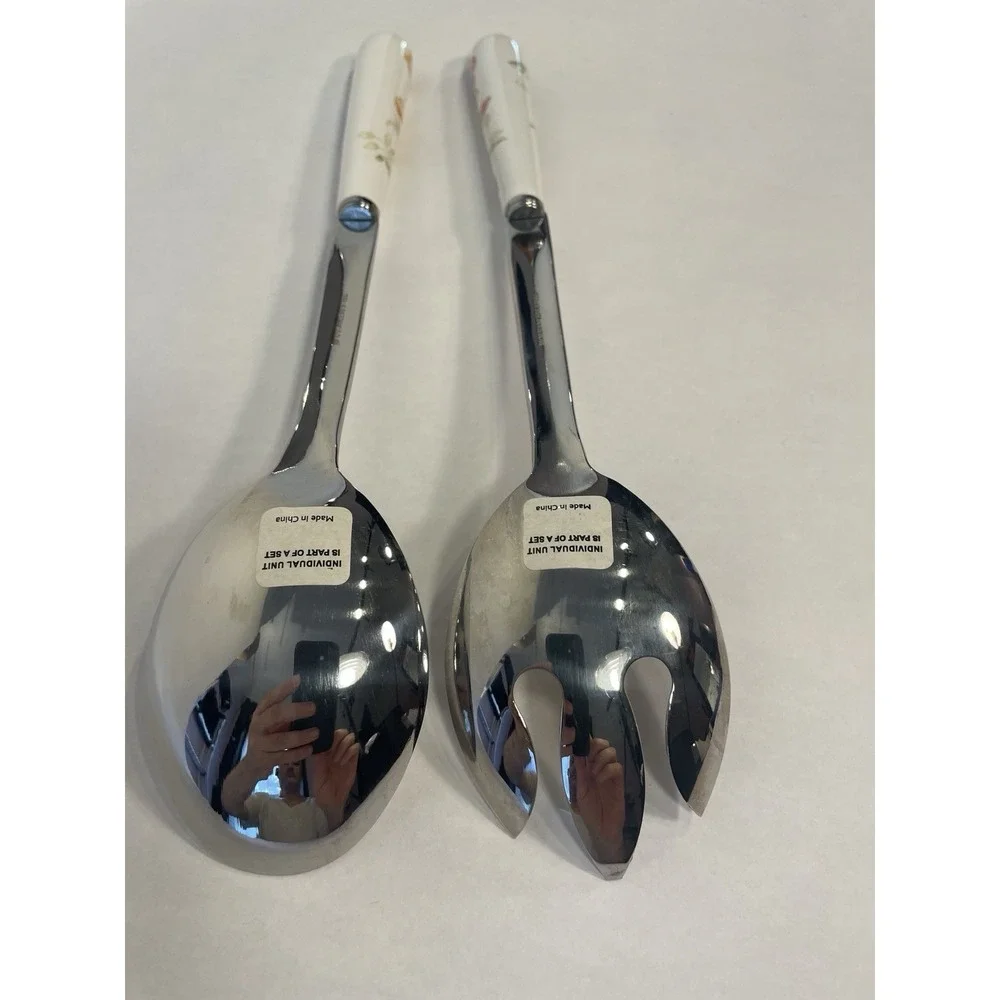 Lenox Butterfly Meadow Two Set Serving Pieces (Spoon And Fork)